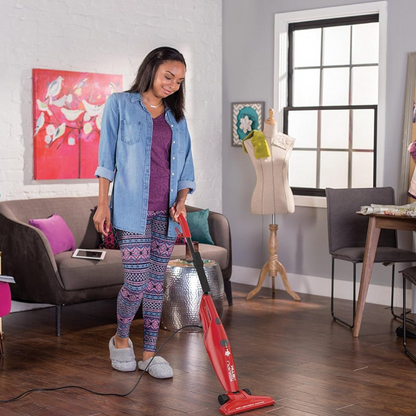 Dirt Devil Simpli-Stik Stick Vacuum – Lightweight Corded Use – Bagless Design – Red Finish