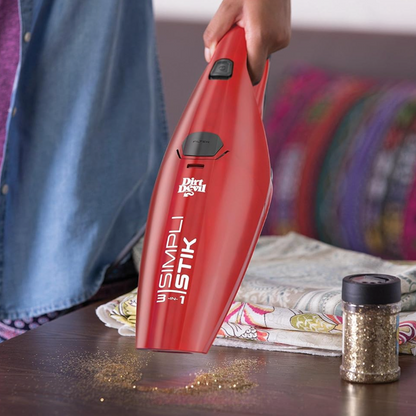 Dirt Devil Simpli-Stik Stick Vacuum – Lightweight Corded Use – Bagless Design – Red Finish