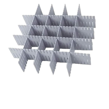 8-Piece Drawer Divider Set – Adjustable Grid Organizer for Socks, Underwear, and Closet Storage