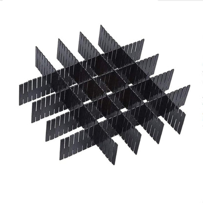 8-Piece Drawer Divider Set – Adjustable Grid Organizer for Socks, Underwear, and Closet Storage