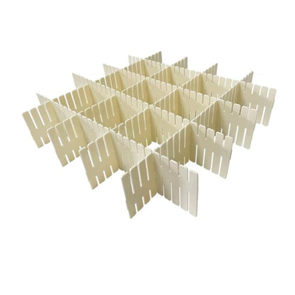 8-Piece Drawer Divider Set – Adjustable Grid Organizer for Socks, Underwear, and Closet Storage
