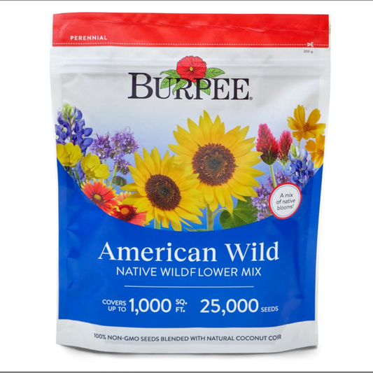 25,000 Wildflower Seeds Bulk Mix – Variety Non-GMO Pollinator Garden Blend
