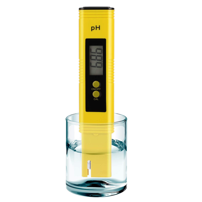 PH Meter for Water Hydroponics Digital PH Tester Pen 0.01 High Accuracy Pocket Size with 0-14 PH Measurement Range for Household Drinking, Pool and Aquarium