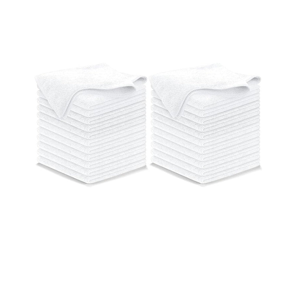 24-Pack Microfiber Cleaning Cloths – Ultra Absorbent Streak Free Towels for Car and Home Use