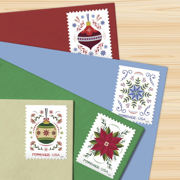 USPS Holiday Joy Forever Stamps - Book of 20