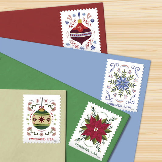 USPS Holiday Joy Forever Stamps - Book of 20