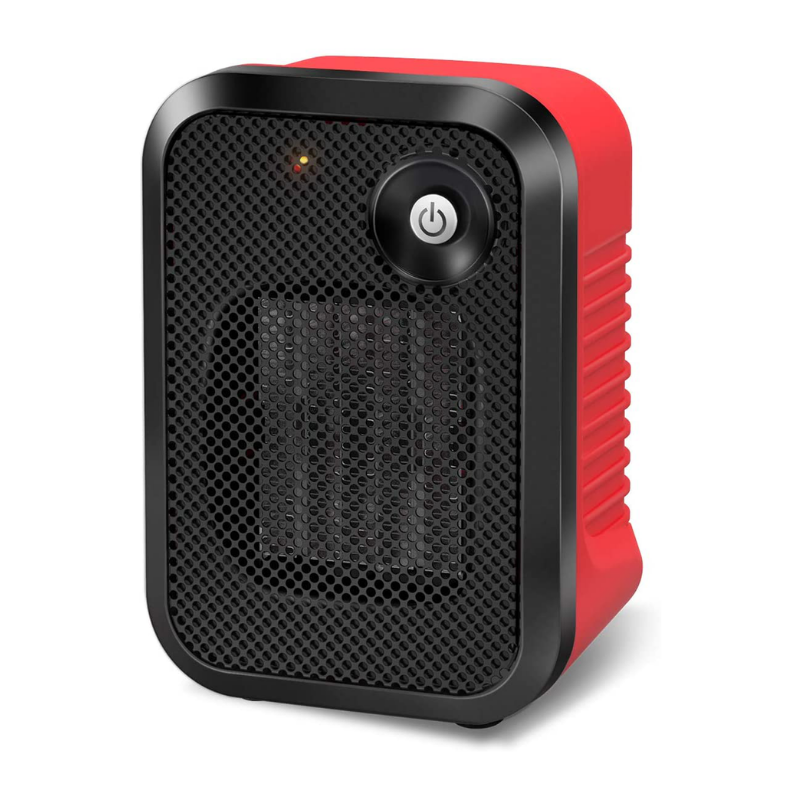 500W Corded Electric Ceramic Personal Heater With Fan And Safety Power Switch