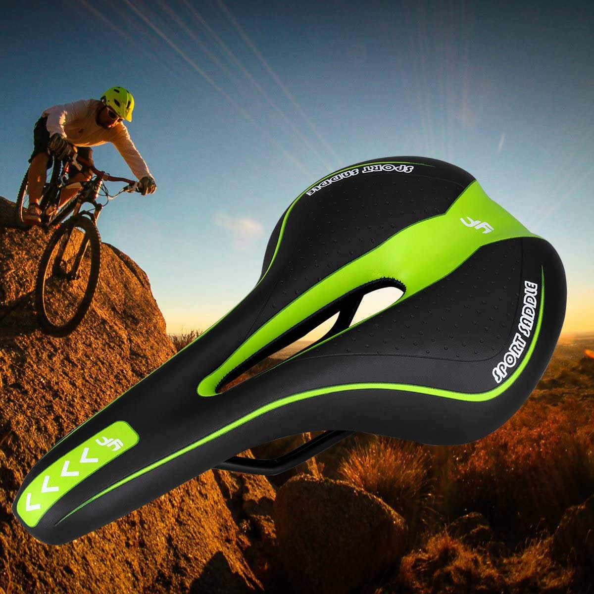 Foir Bike Saddle Mountain Bike Seat Breathable Comfortable Bicycle Seat with Central Relief Zone and Ergonomics Design Relax Your Body Road Bike and Mountain Bike