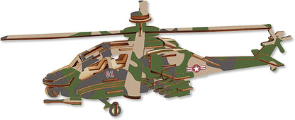  3D Wooden Puzzle Model Fighter Jet