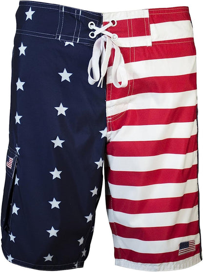 Men's American Flag Inspired Board Shorts