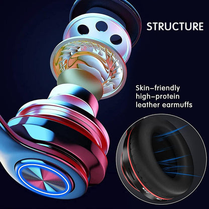 Over Ear Bluetooth Headphones Noise-Cancelling 