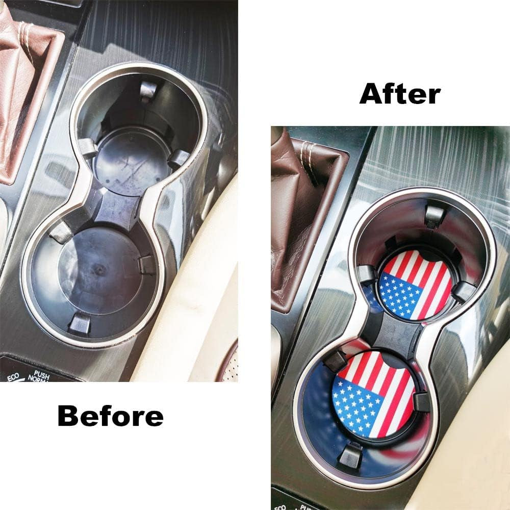 Pack of 2 (Flag) Car Coasters  
