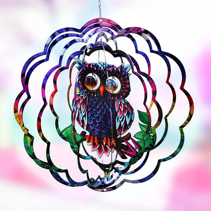  Kinetic Wind Spinner for Yard and Garden Wind Spinner Outdoor Metal Large Hanging Plantary Decor 3D Garden Art Wind Sculpture Spinners Kinetic Art Garden Decorations