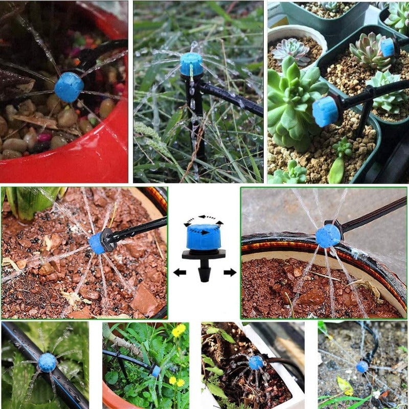 Automatic Drip Irrigation Kit, 1/4" Blank Distribution Tubing