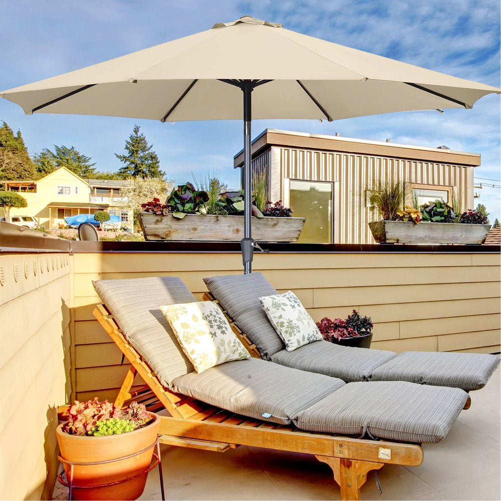 7.5FT Patio Umbrella with Push Button Tilt and Crank