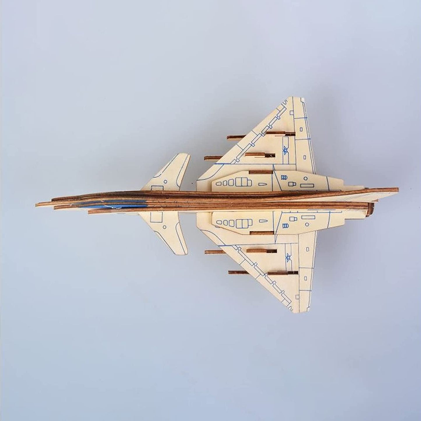  3D Wooden Puzzle Model Fighter Jet