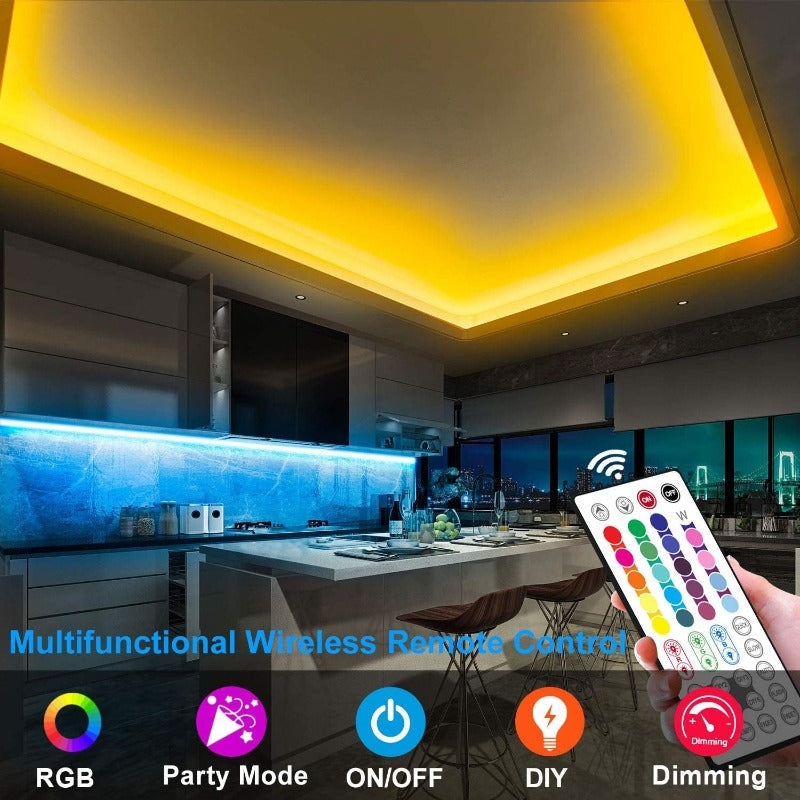 RGB LED Strip Lights - 2 Rolls (25-32.8ft each)
