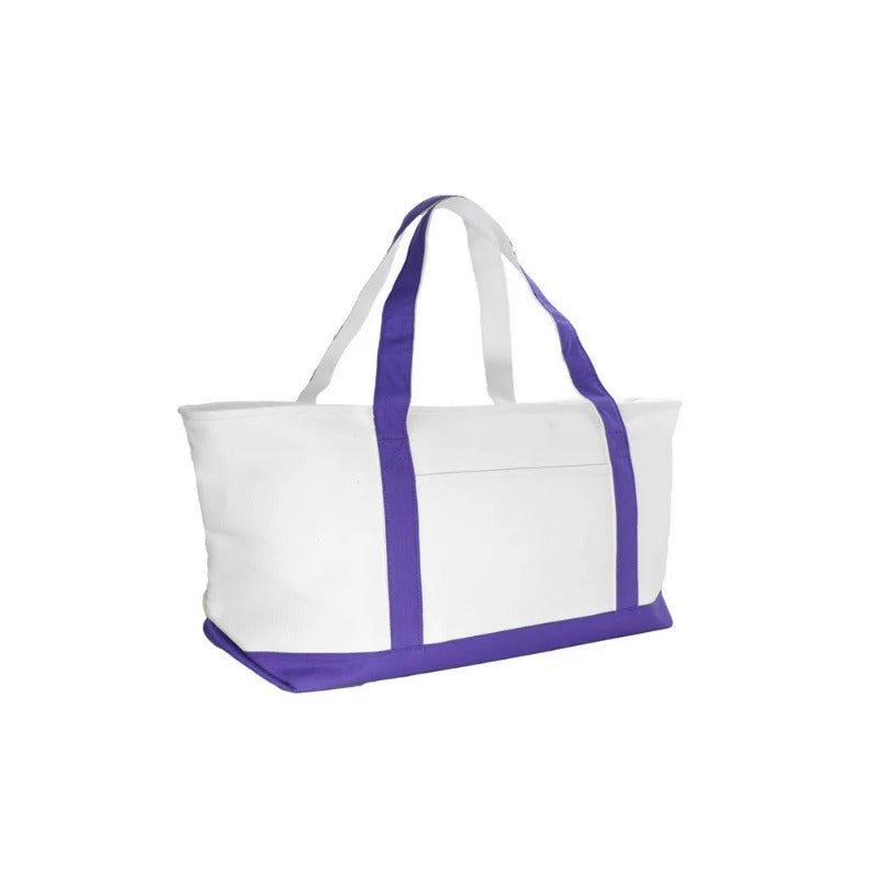 23" Large Heavy Duty 24 Oz. Cotton Canvas Shopping Tote Bag 