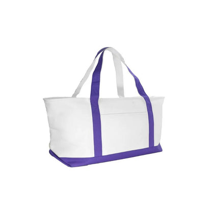 23" Large Heavy Duty 24 Oz. Cotton Canvas Shopping Tote Bag 