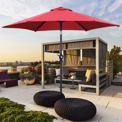 7.5FT Patio Umbrella with Push Button Tilt and Crank