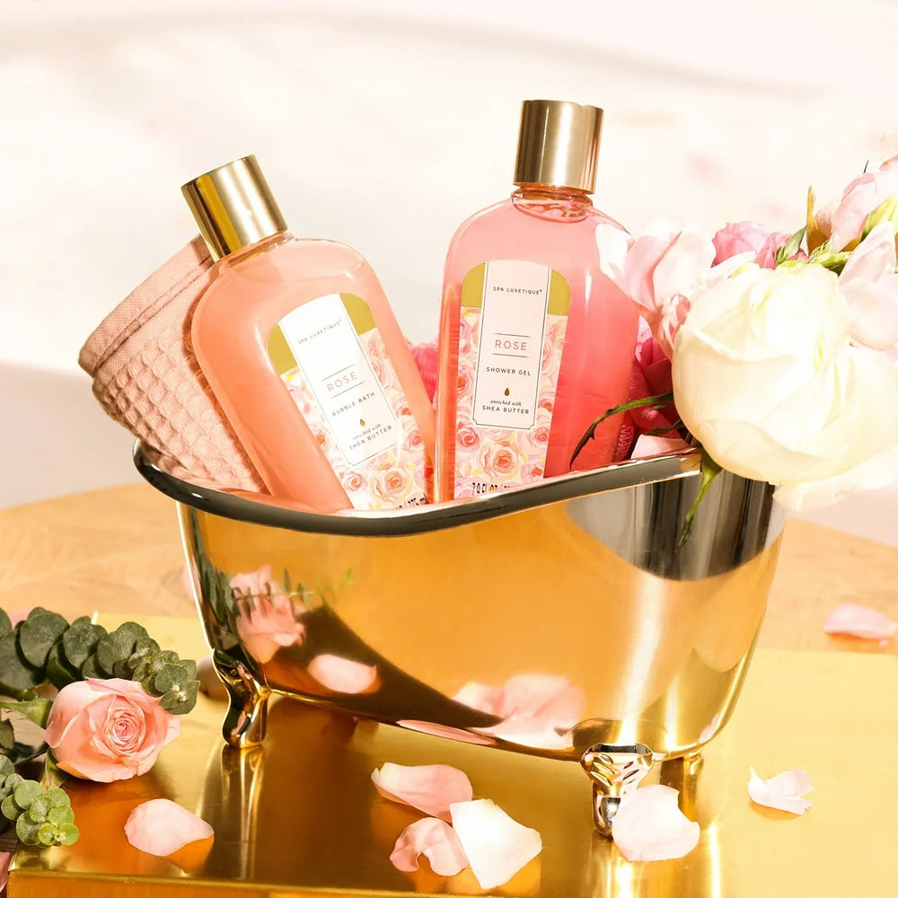  9 Pcs Rose Bath Gift - Spa Gift