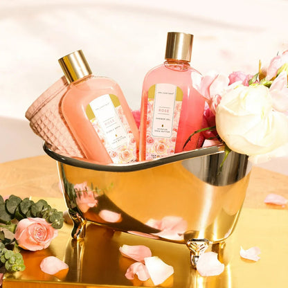  9 Pcs Rose Bath Gift - Spa Gift