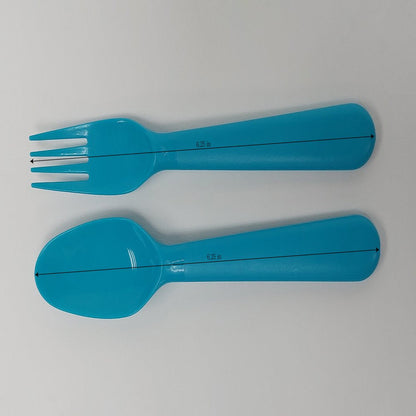 24 Piece Plastic Square Blue Dinnerware Set (Service for 4)
