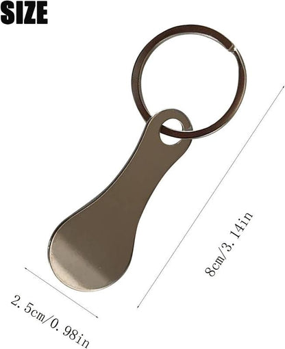 3 Pack Aluminum Alloy Shopping Cart Token Key Rings