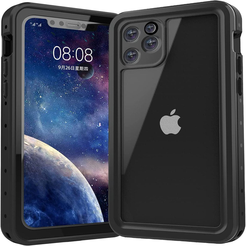 Iphone 12Pro Max Case with Lanyard Built-In Screen Protector 360° Protection Dustproof Waterproof