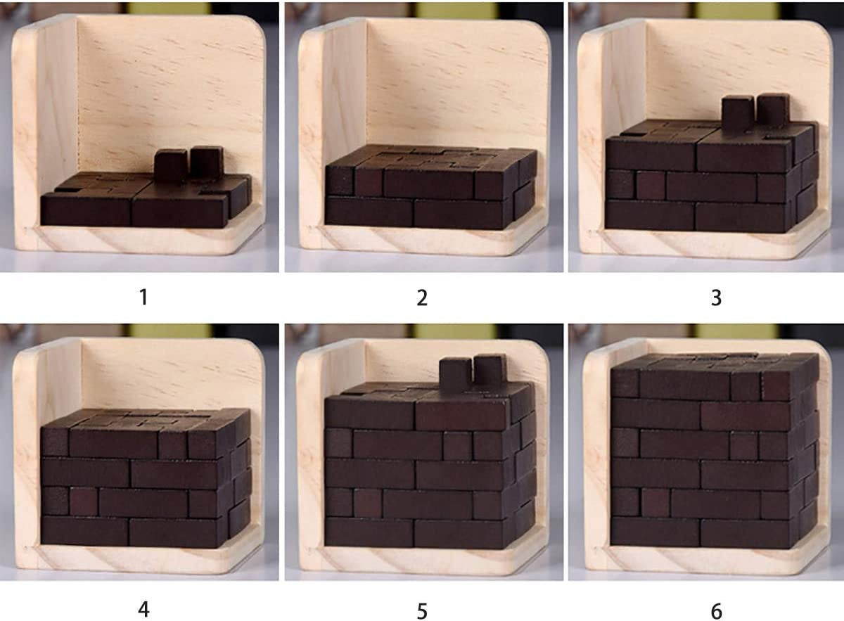 Wooden Brain Teaser Puzzle - Jigsaw Logic Puzzle