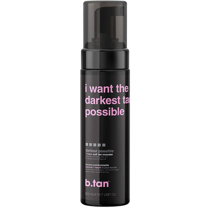  Self Tanner | I Want The Darkest Tan Possible - Fast, 1 Hour Sunless Tanner Mousse