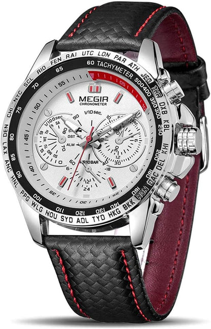 Men's Analog Luminous Quartz Watch with Calendar