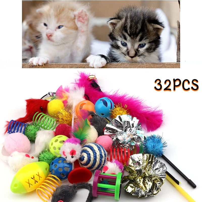 32 Pack - Cat Toys Variety Pack