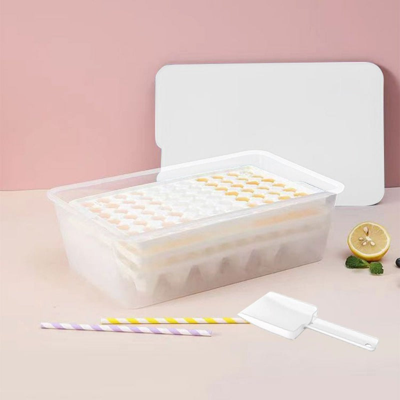  308 Pcs  Silicone Tiny Crushed Ice Cubes Molds for Chilling Drinks with Ice Bin Scoop