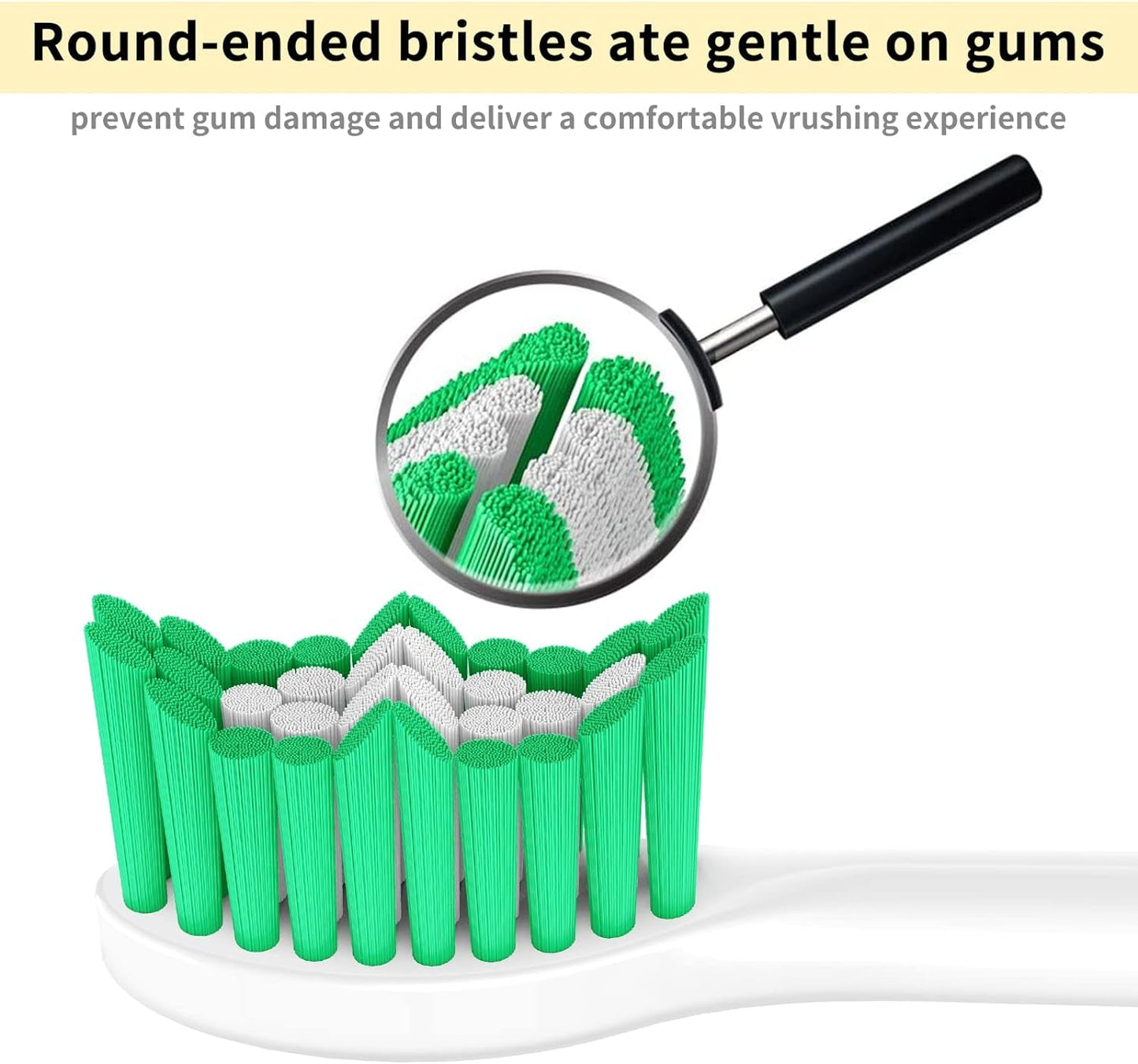 TEST  4/3/25 Aoremon Replacement Toothbrush Heads for Philips Sonicare E-Series Essence HX7022/66 and other Screw-on Electric Toothbrush Model, 6 Pack