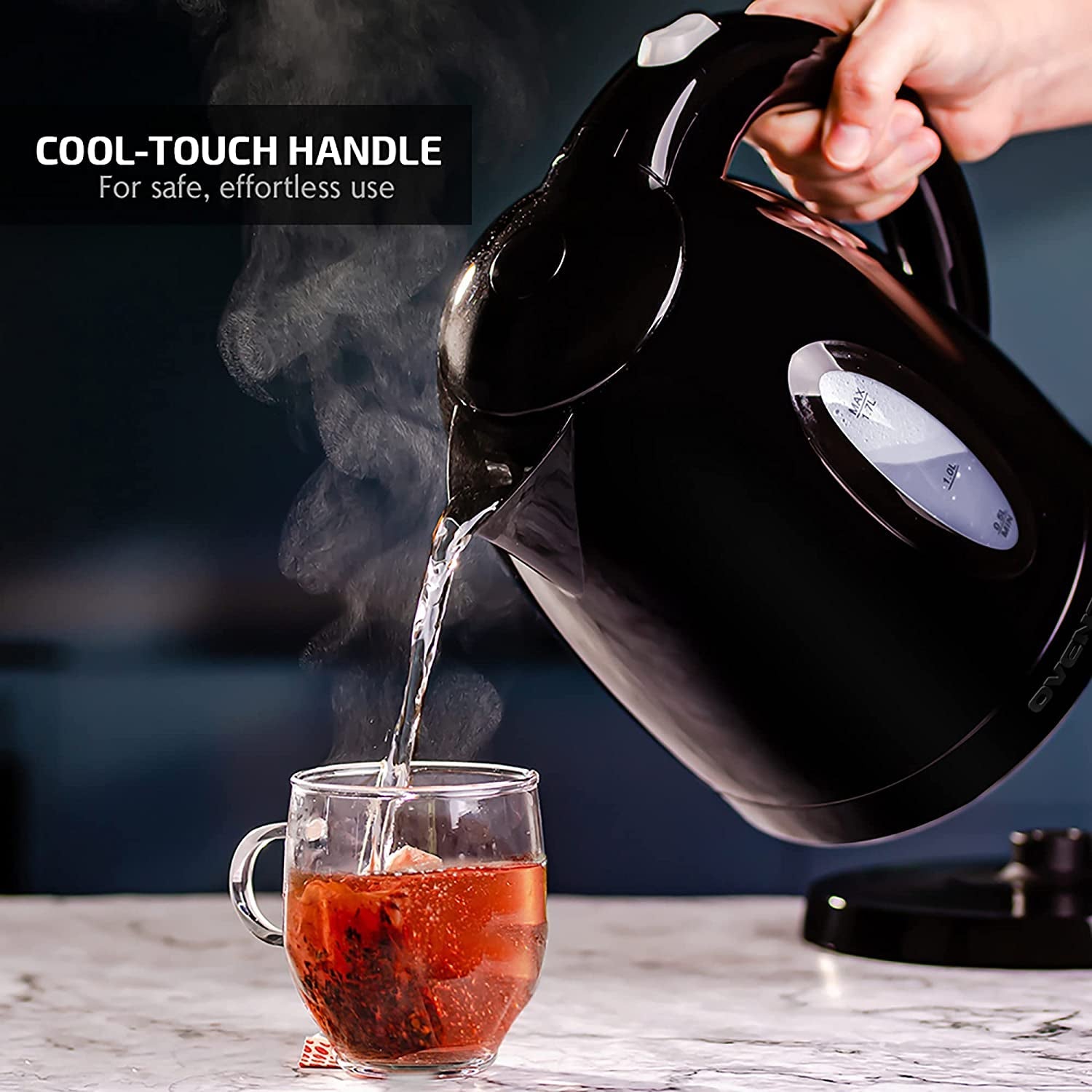 Electric Kettle - Cordless with Automatic Shut-Off and Boil Dry Protection