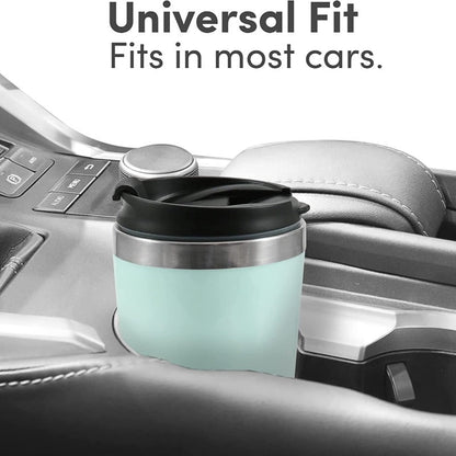 Personal Single-Serve Compact Coffee Maker Includes 14oz. Stainless Steel Interior Thermal Travel Mug
