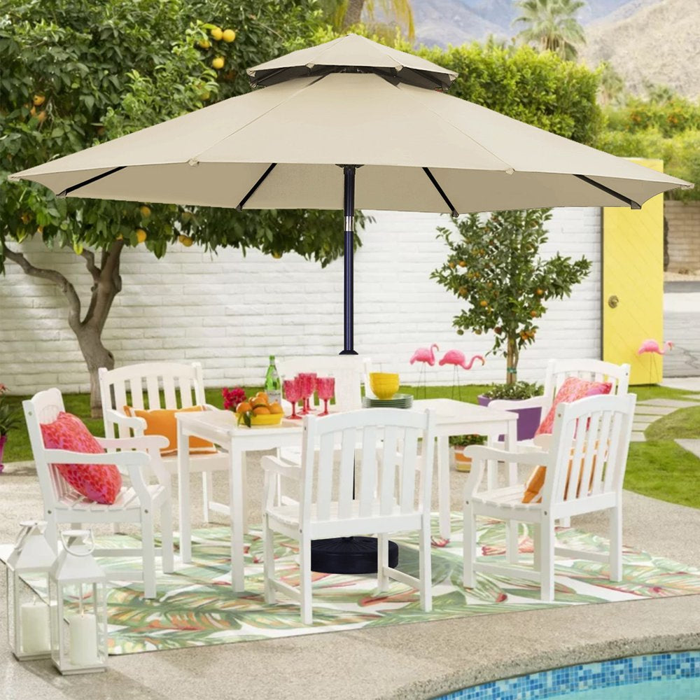 7.5FT Patio Umbrella with Push Button Tilt and Crank