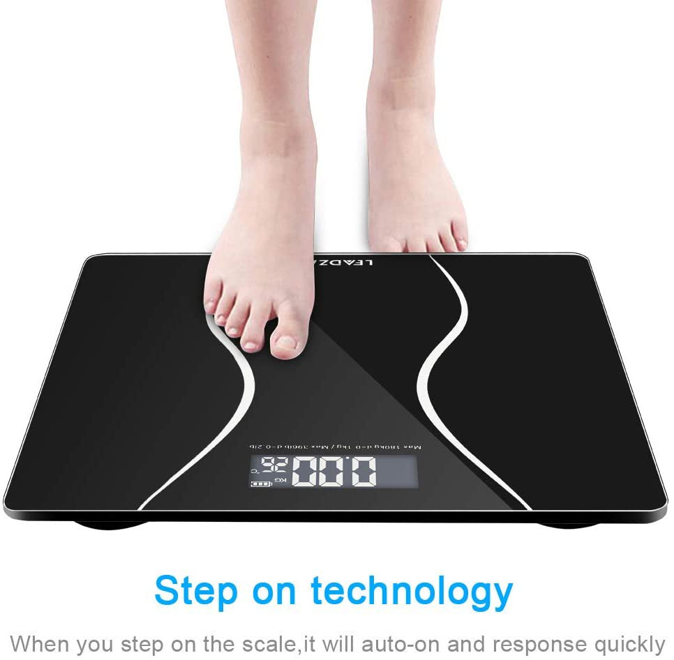  180KG Digital Electronic LCD Body Weight Smart Bathroom Scale 396Lb
