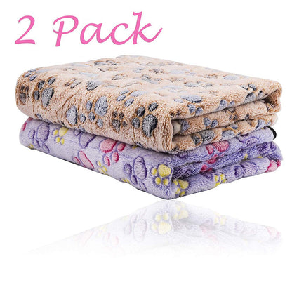 2 Pack Blanket Pet Blanket, Brown