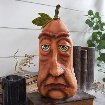 Funny Pumpkins for Fall Decorations, Pumpkins with Faces, Halloween Pumpkin Decorations Statue for Wedding Thanksgiving Home Table Decor