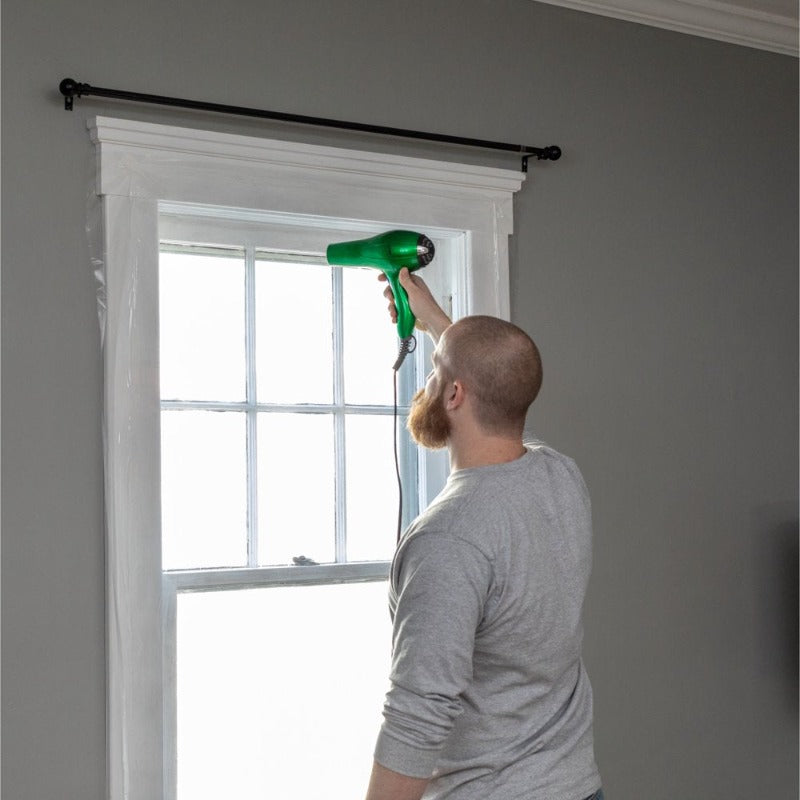 3 Pack Clear Plastic Rolled Window Insulation Kit, Max Strength 62" x 126"
