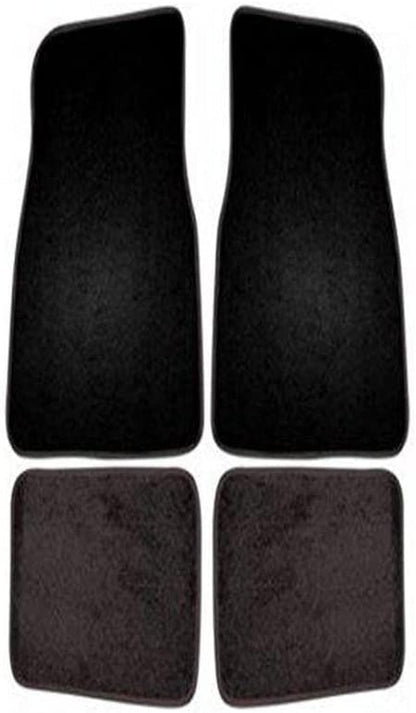 Carpet Interior Floor Mats, Grey, 4-Piece