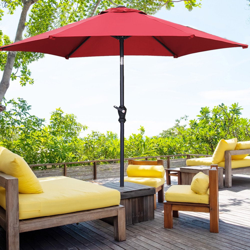 7.5FT Patio Umbrella with Push Button Tilt and Crank