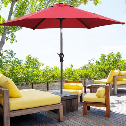 7.5FT Patio Umbrella with Push Button Tilt and Crank