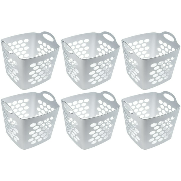 6 Pack Flexible Plastic Laundry Baskets