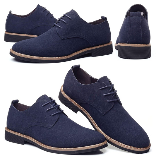 Men's Suede Dress Shoes Casual Lace Up Oxfords