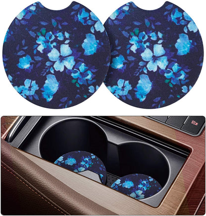  2 Pack Car Coasters for Cup Holders