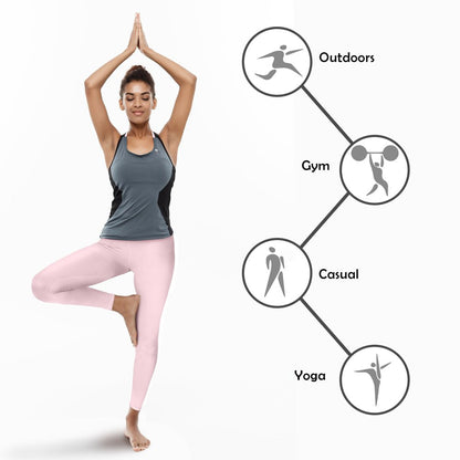 3 Pack Tie Dye Leggings - Athletic Casual Lounge and Yoga Pants Double Brushed 4-Way Stretch
