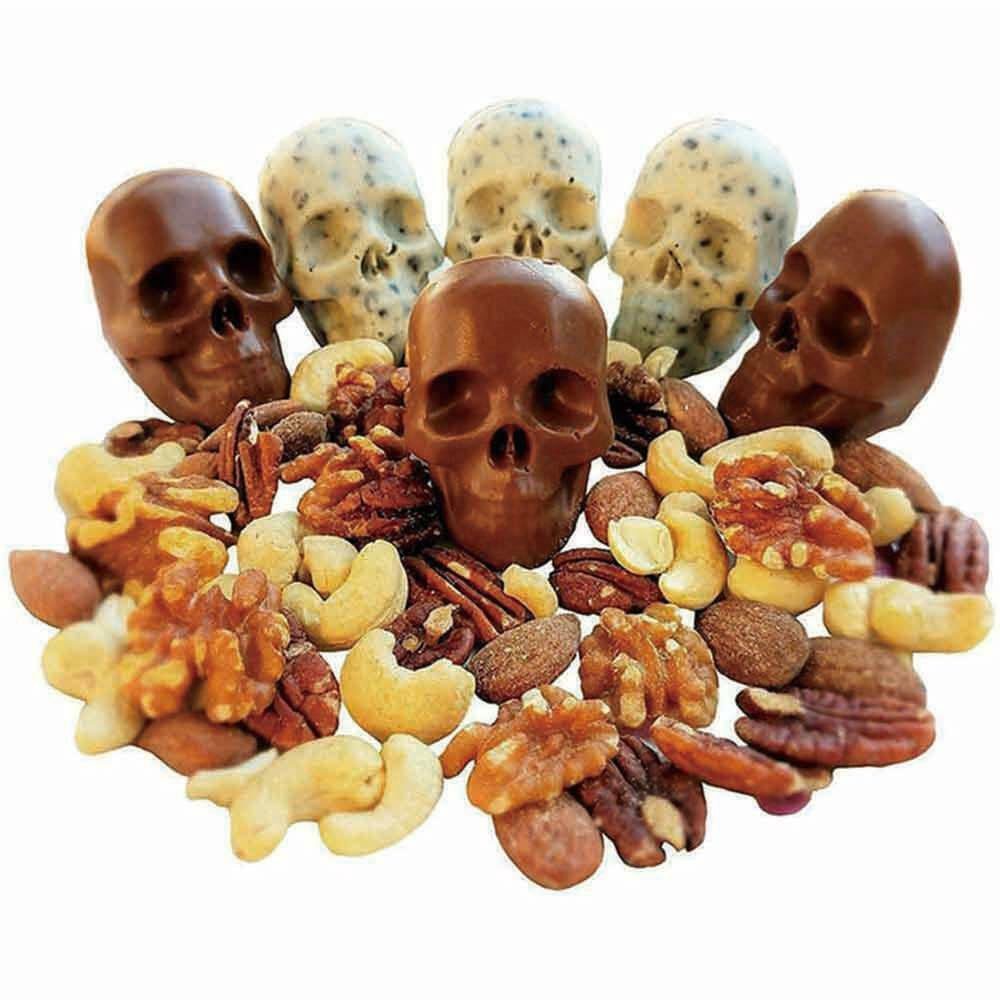 Silicone 3D Skull ICE Cube Tray Maker round Ball Sphere Mold Whiskey Cocktails - New